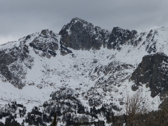 Thin Snowpack in Beehive Basin - 11/24/15