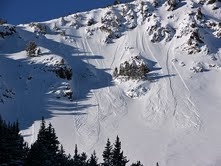 Natural Sluffing Near Mt Blackmore 